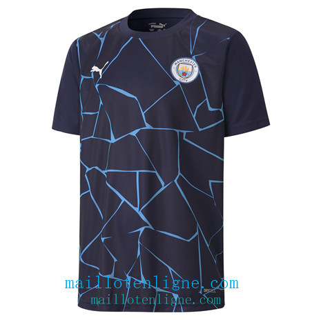 Thai Maillot de Manchester City Domicile pre-match 2020 2021