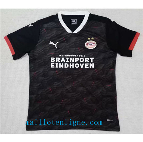 Thai Maillot du PSV Eindhoven Noir 2020 2021