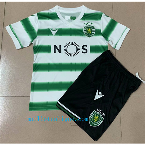 Thai Maillot de Sporting Lisbon Enfant Domicile 2020 2021