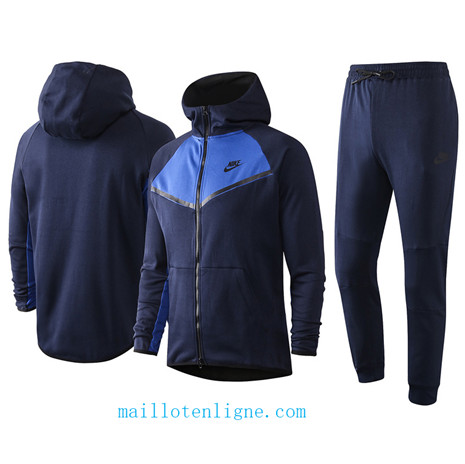 Thai Ensemble foot nike Veste Survetement à Capuche Bleu Marine/Bleu 2020 2021