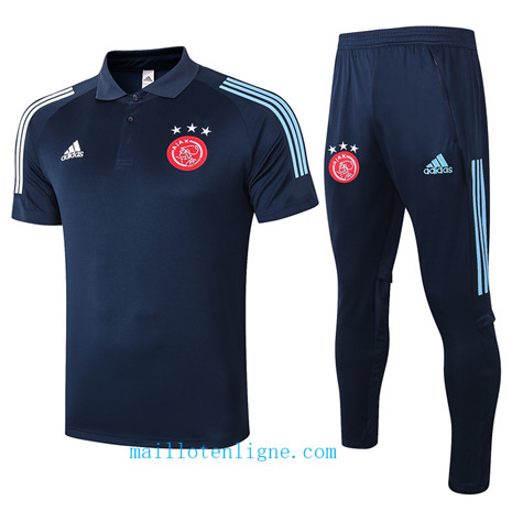 Thai Maillot Training POLO AFC Ajax Bleu Marine 2020 2021