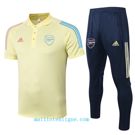 Thai Maillot Training POLO Arsenal Jaune 2020 2021