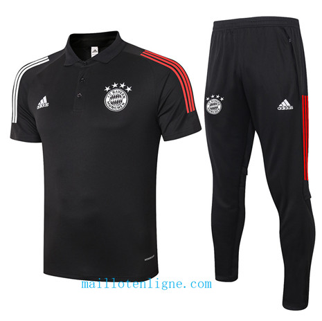 Thai Maillot Training POLO Bayern Munich Noir 2020 2021