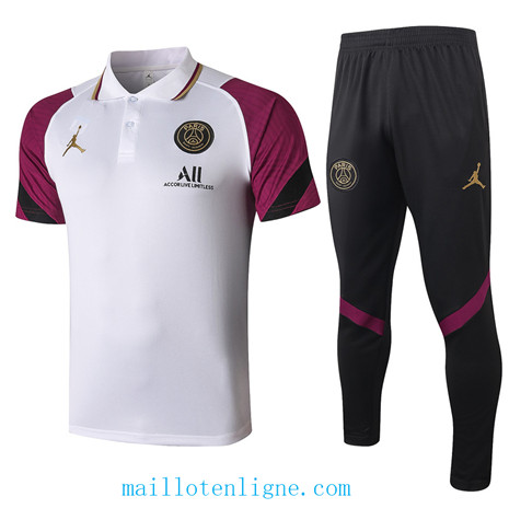 Thai Maillot Training POLO Jordan Blanc/Violet 2020 2021