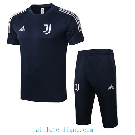 Thai Maillot Training Juventus 3/4 Bleu Marine 2020 2021