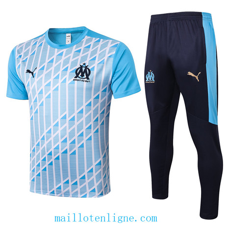 Thai Maillot Training Marseille Bleu Clair 2020 2021