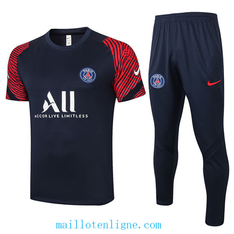 Thai Maillot Training PSG Bleu Marine Rouge 2020 2021