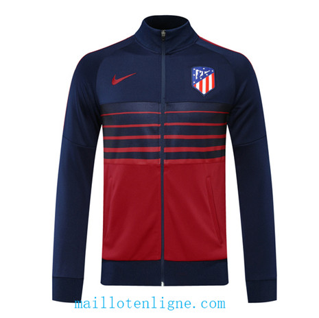 Thai Vestes foot Atletico Madrid Bleu Marine/Rouge 2020 2021