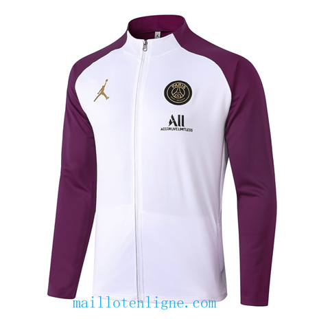 Thai Vestes foot Jordan Blanc/Violet 2020 2021