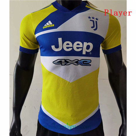 Thai Maillot Player Juventus Jaune 2021 2022