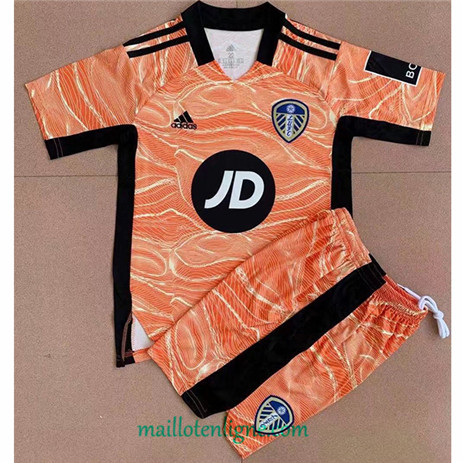 Thai Maillot Leeds United Enfant Gardien de but Orange 2021 2022