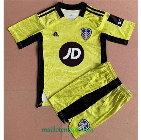 Thai Maillot Leeds united Enfant Gardien de but Jaune 2021 2022