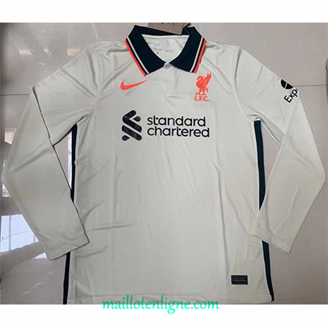 Thai Maillot Liverpool Exterieur Manche Longue 2021 2022