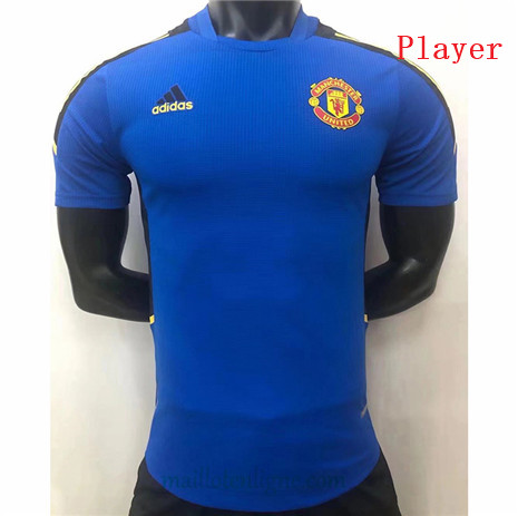 Thai Maillot Player Manchester United training Bleu 2021 2022