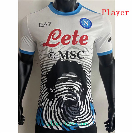 Thai Maillot Player Naples maradona commemorative Blanc 2021 2022