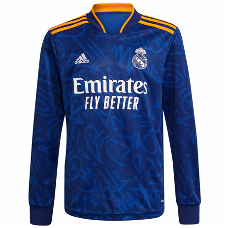 Thai Maillot Real Madrid Exterieur Manche Longue 2021 2022