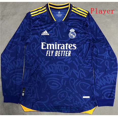 Thai Maillot Player Real Madrid Exterieur Manche Longue 2021 2022