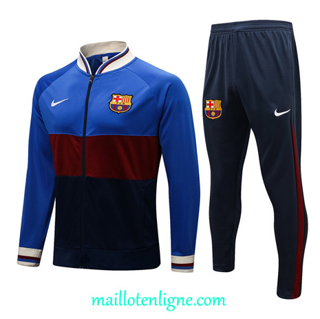 Thai Ensemble foot Barcelone Veste Survetement Rouge/Bleu/Blanc 2021 2022