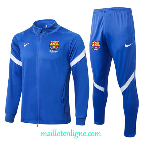 Thai Ensemble foot Barcelone Veste Survetement Bleu/Blanc 2021 2022