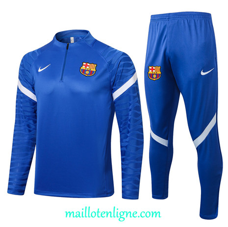 Thai Ensemble foot Barcelone Survetement Bleu/Blanc 2021 2022