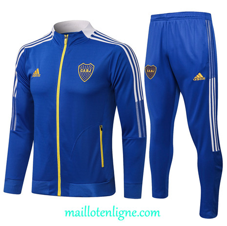 Thai Ensemble foot Boca Juniors Veste Survetement Bleu 2021 2022