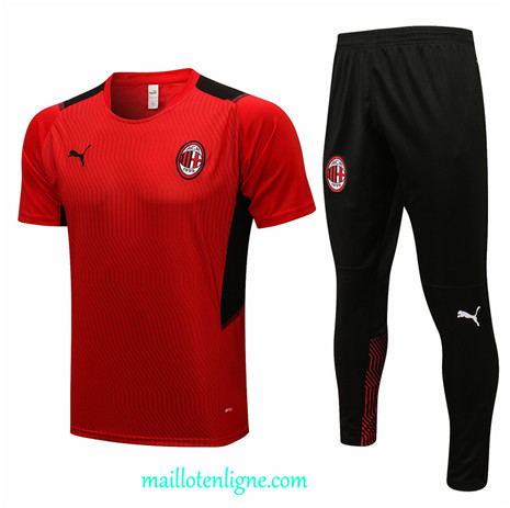 Thai Maillot Ensemble AC Milan Training Rouge 2021 2022