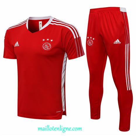 Thai Maillot Ensemble Ajax Training Rouge 2021 2022