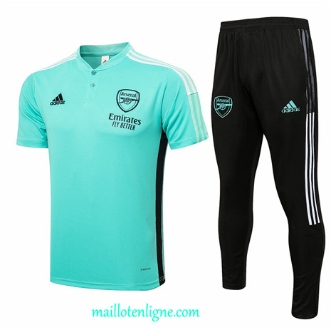 Thai Maillot Ensemble Arsenal Training Vert 2021 2022