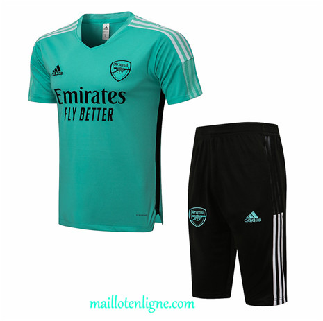 Thai Maillot Ensemble Arsenal Training 3/4 Vert 2021 2022