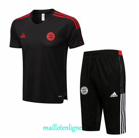 Thai Maillot Ensemble Bayern Munich Training 3/4 Gris foncé 2021 2022