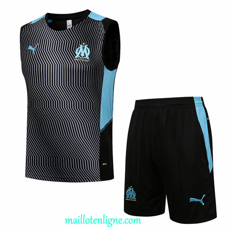 Thai Maillot Ensemble Marseille Veste Training Gris 2021 2022