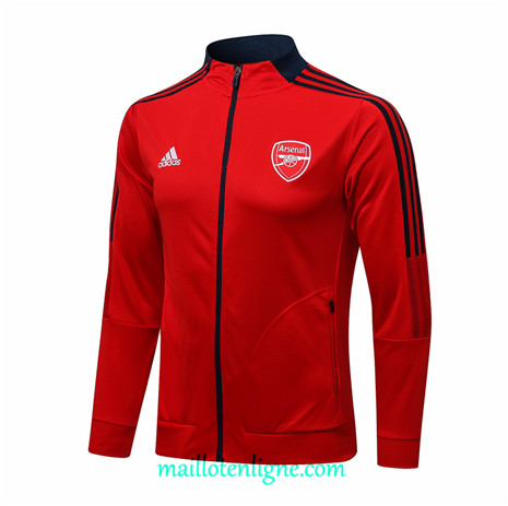 Thai Veste foot Arsenal Rouge/Bleu Marine 2021 2022