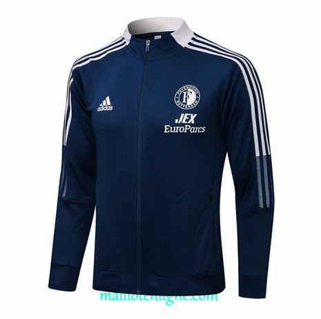 Thai Veste foot Feyenoord Bleu Marine 2021 2022