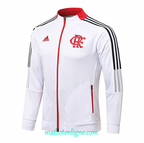 Thai Veste foot Flamengo Blanc 2021 2022