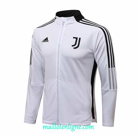 Thai Veste foot Juventus Blanc/Noir 2021 2022