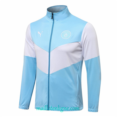 Thai Veste foot Manchester City Bleu Clair 2021 2022