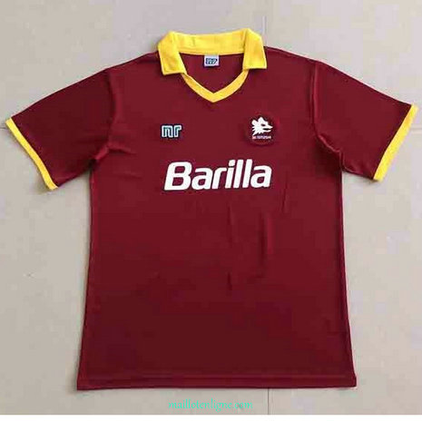 Thai Maillot de Classic AS Roma Domicile 1989-90