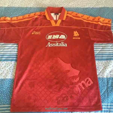 Thai Maillot de Classic AS Roma Domicile 1995-96