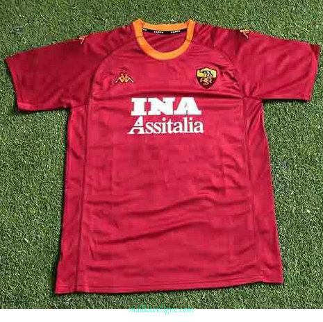 Thai Maillot du Classic AS Rome Domicile 2000-01