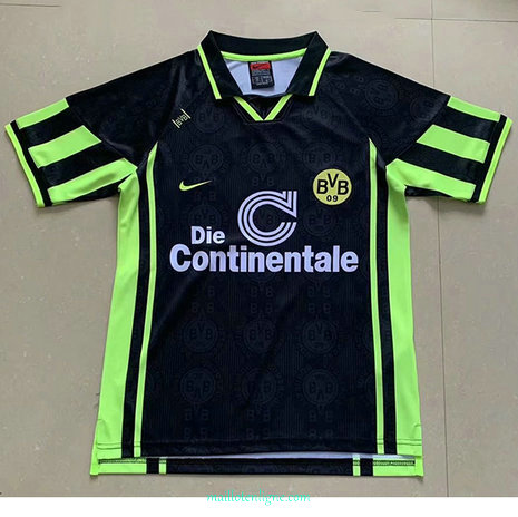 Thai Maillot du Classic Borussia Dortmund Exterieur 1996 Noir