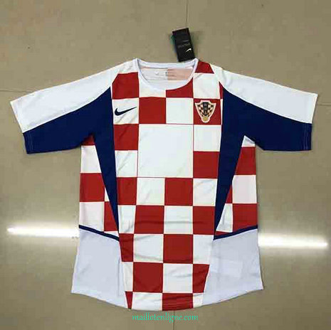 Thai Maillot de Classic Croatie Domicile 2002