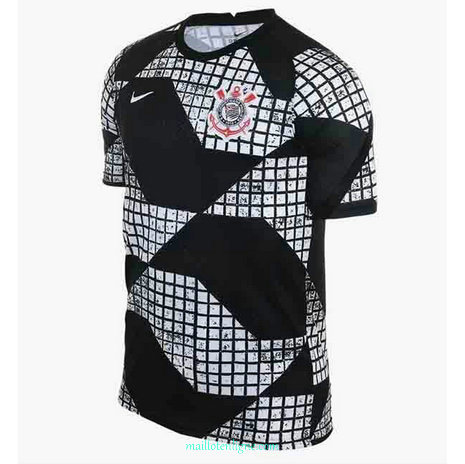 Thai Maillot de Corinthiens training 2020 2021 Noir