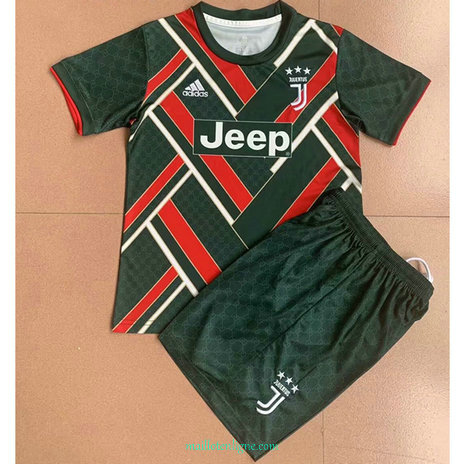 Thai Maillot Juventus Enfant Vert/Rouge 2021 2022