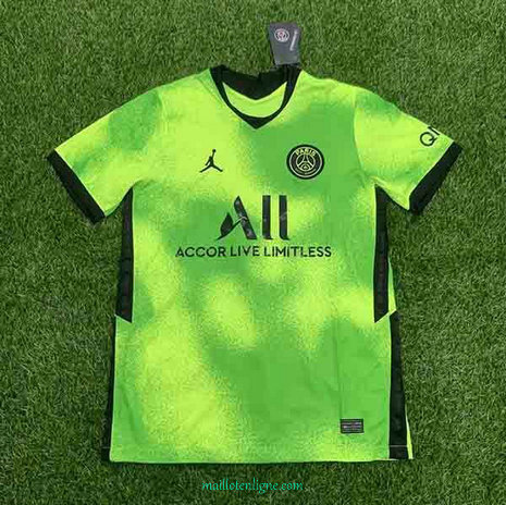 Thai Maillot du PSG Jordan Vert Special Edition 2021 2022