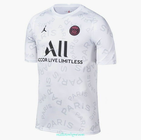 Thai Maillot PSG Jordan Pre-Match training Blanc 2021 2022