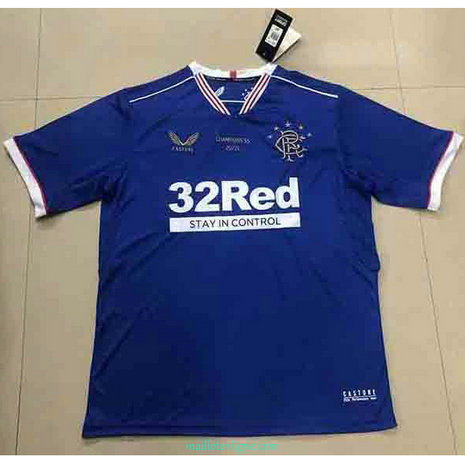 Thai Maillot du Rangers Champion Edition 2021 2022