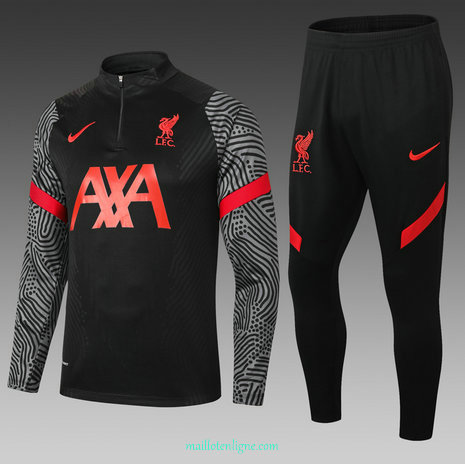 Thai Ensemble foot Liverpool Enfant Survetement 2021 2022 Noir