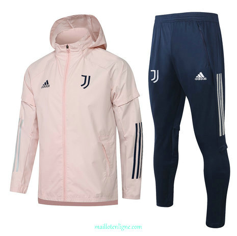 Thai Ensemble foot Juventus Coupe vent Rose