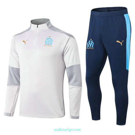 Thai Ensemble foot Marseille Survetement 2021 2022 Gris