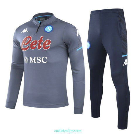 Thai Ensemble foot Naples Survetement 2021 2022 Gris